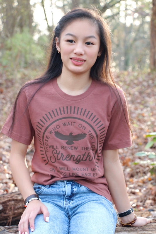 wait on the Lord - wings like eagles unisex cotton t-shirt
