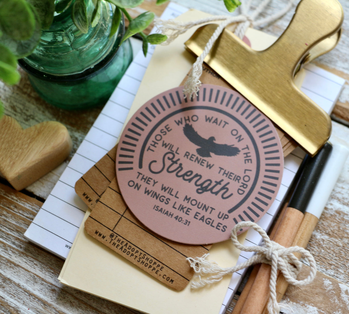 wait on the Lord - renew strength - eagle #TheAdoptShoppecard