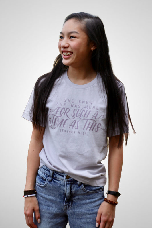 for such a time as this Esther unisex cotton t-shirt