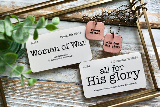 LARGE SQUARE custom OLW hand-stamped copper necklace with mini flashcard