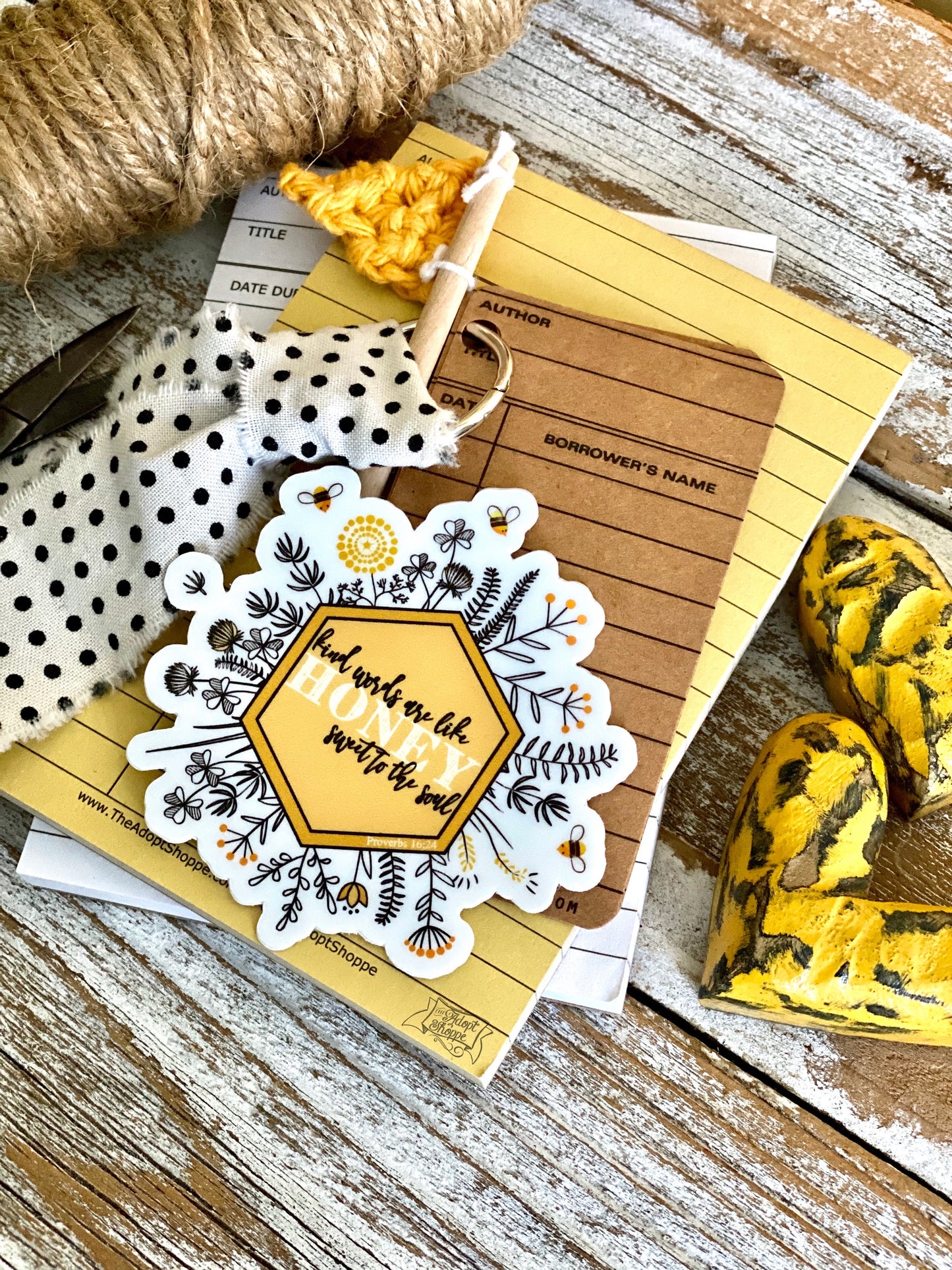 kind words are like honey sweet to the soul honeybee (Proverbs 16:24) sticker