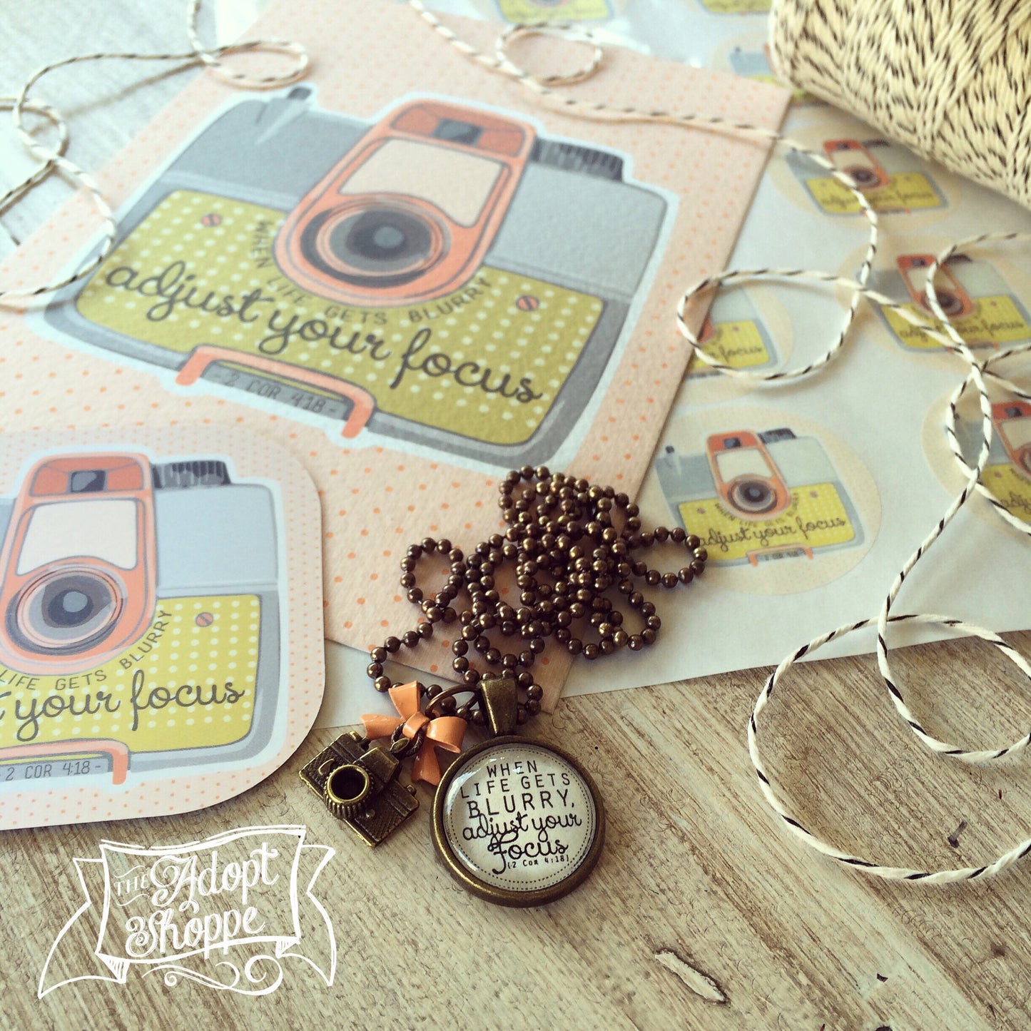 adjust your focus vintage camera 5"x7" print