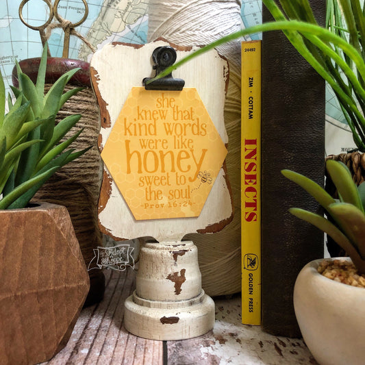 kind words like honey #TheAdoptShoppecard