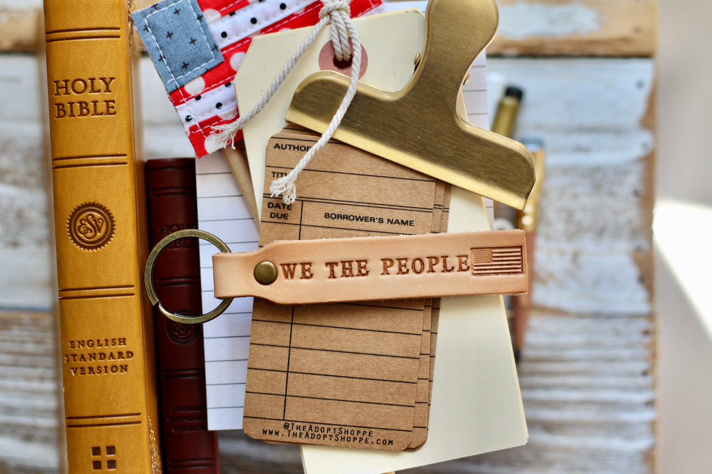choose your leather keyring (camel/natural)