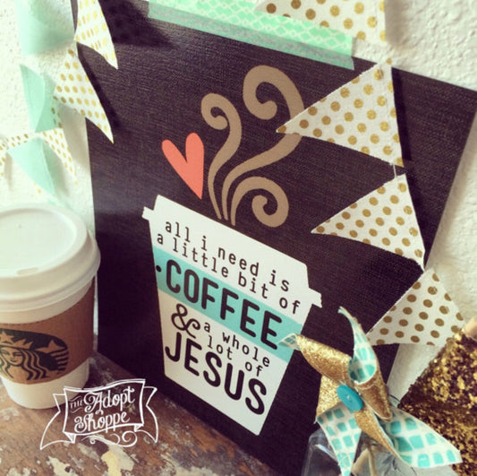 coffee & Jesus 5"x7" print