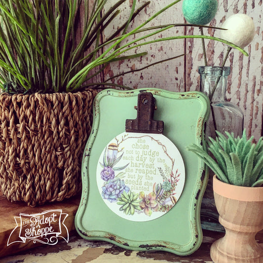 seeds she planted #TheAdoptShoppecard
