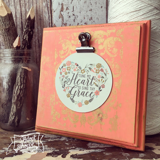 tune my heart to sing Thy grace hymn #TheAdoptShoppecard