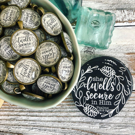 she dwells secure in Him #TheAdoptShoppecard