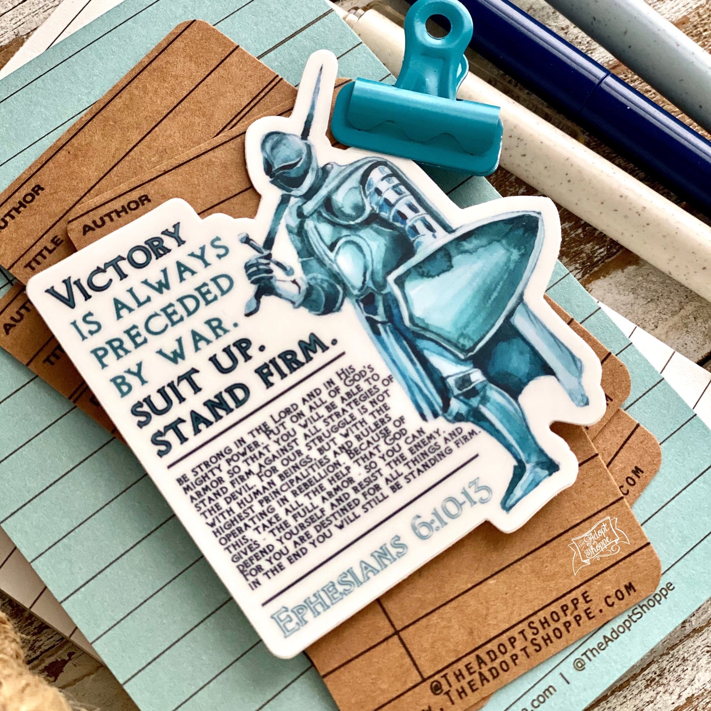 armor of God (Ephesians 6:10-13) vinyl sticker