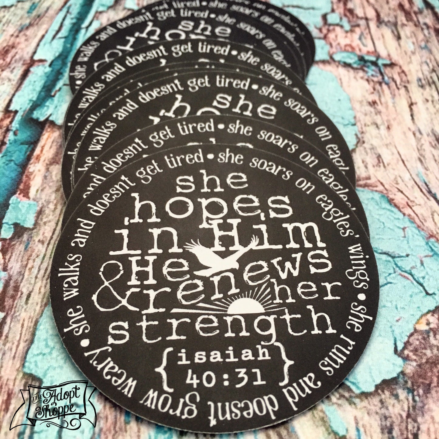 He renews her strength eagle #TheAdoptShoppecard