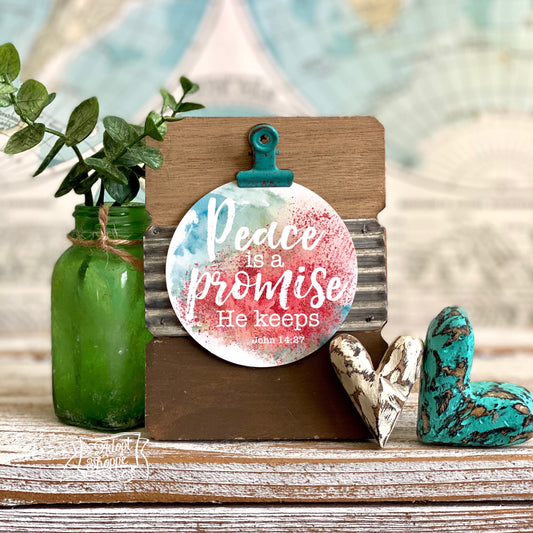 peace is a promise He keeps (John 14:27) #TheAdoptShoppecard