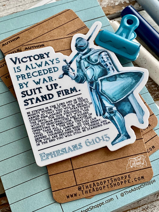 armor of God (Ephesians 6:10-13) vinyl sticker