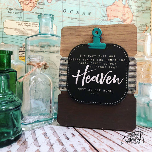 heaven must be our home (C S Lewis) #TheAdoptShoppecard