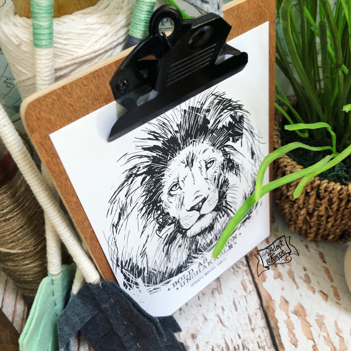 bold as a lion 5"x7" print