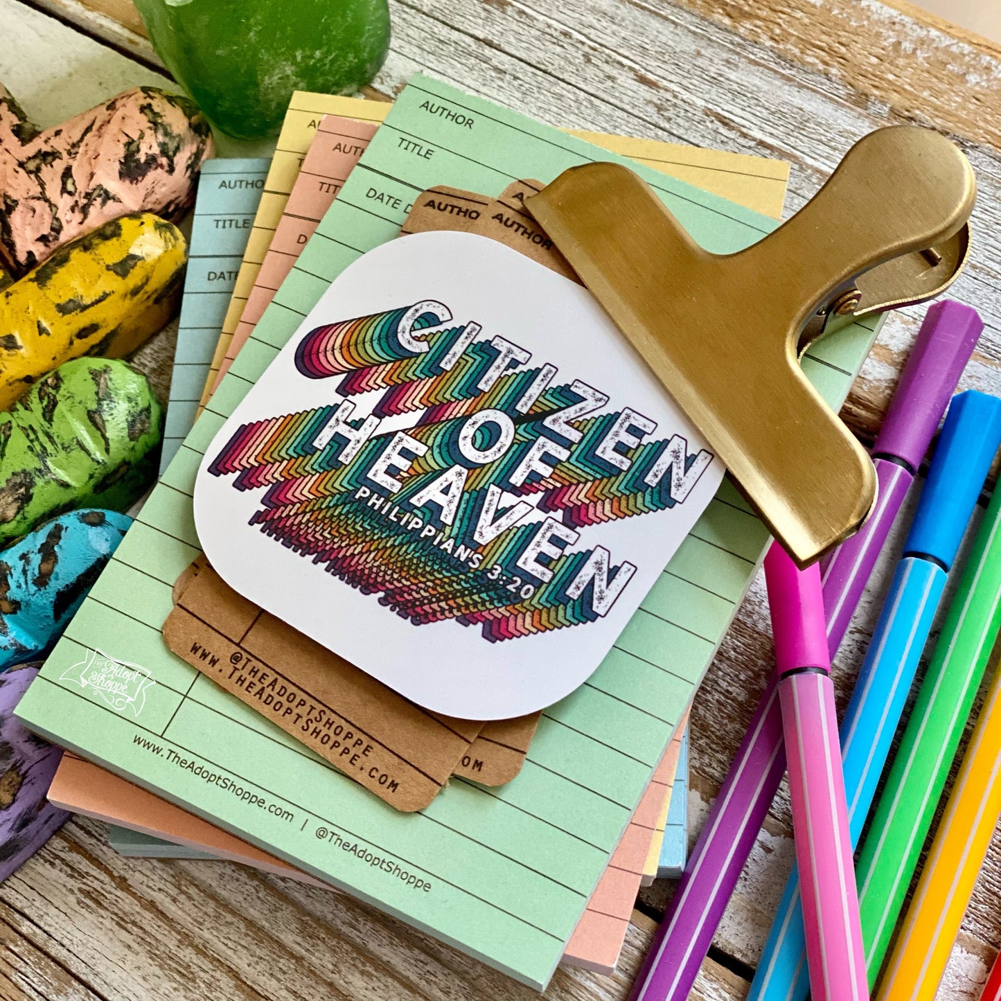 citizen of heaven (Philippians 3:20) rainbow #TheAdoptShoppecard