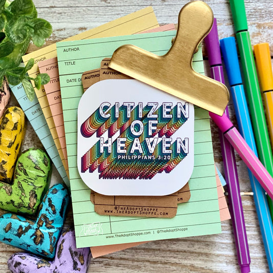 citizen of heaven (Philippians 3:20) rainbow #TheAdoptShoppecard
