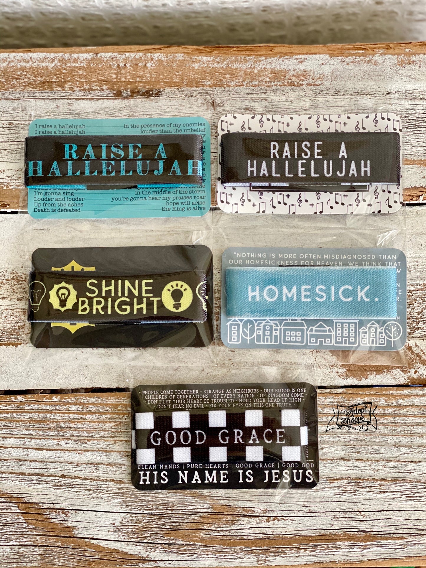 good grace (black check) wristband bracelet