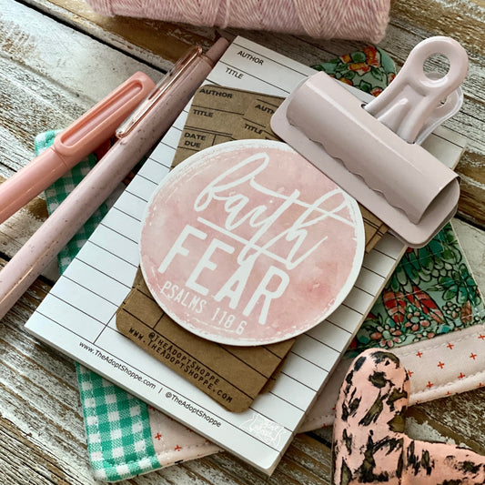 faith over fear blush (Psalms 118:6) #TheAdoptShoppecard