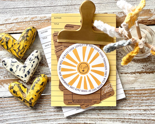good thoughts shine like sunbeams (Roald Dahl) #TheAdoptShoppecard
