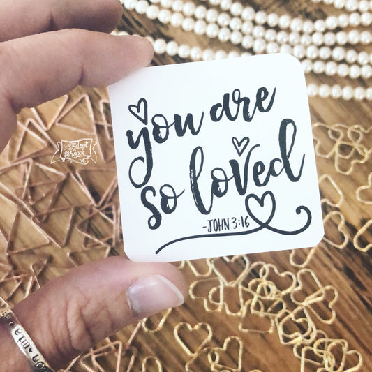 you are so loved (John 3:16) #TheAdoptShoppecard
