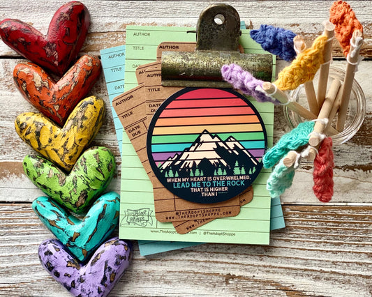 lead me to the ROCK rainbow (Psalms 61:2) #TheAdoptShoppecard