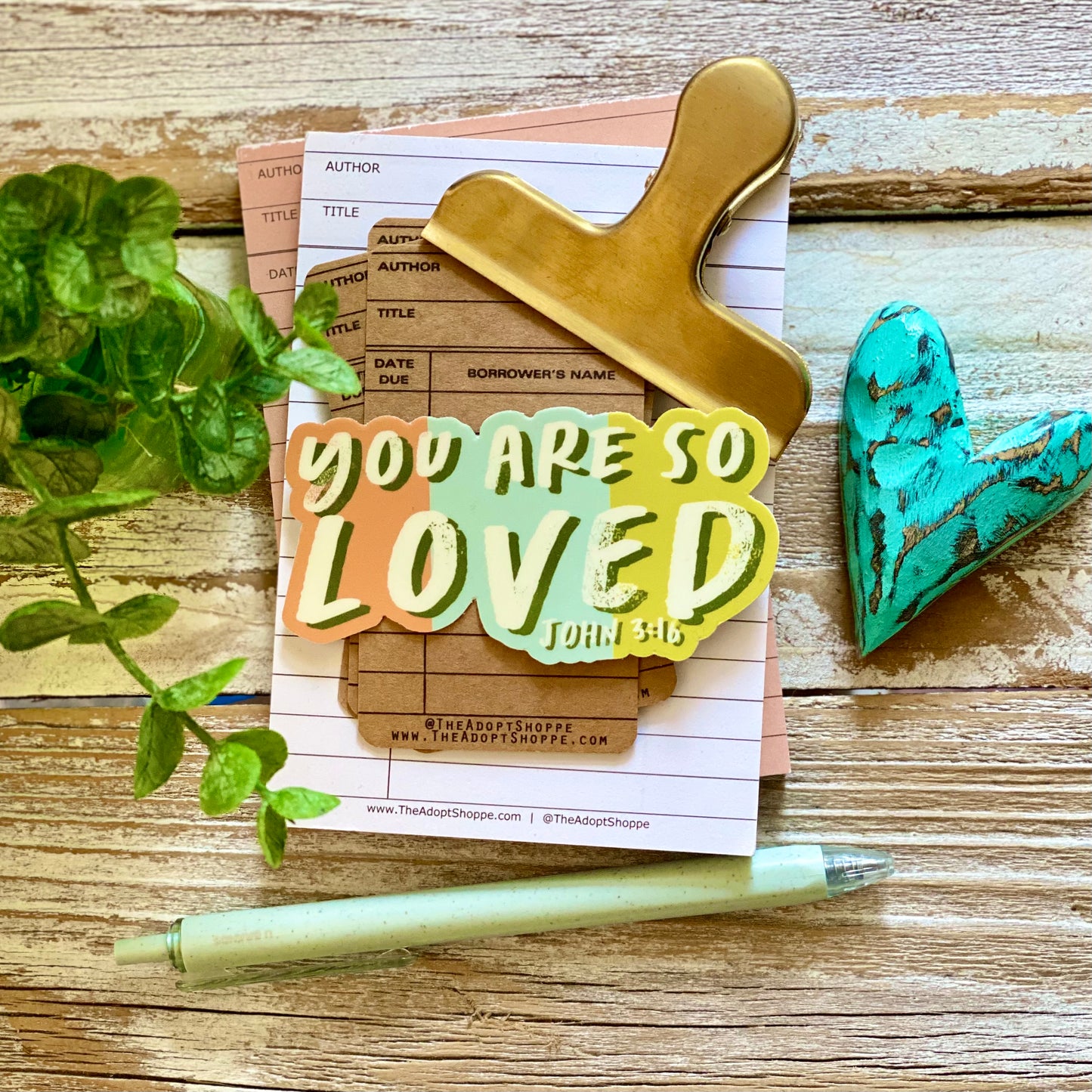 you are so loved (John 3:16) vinyl sticker