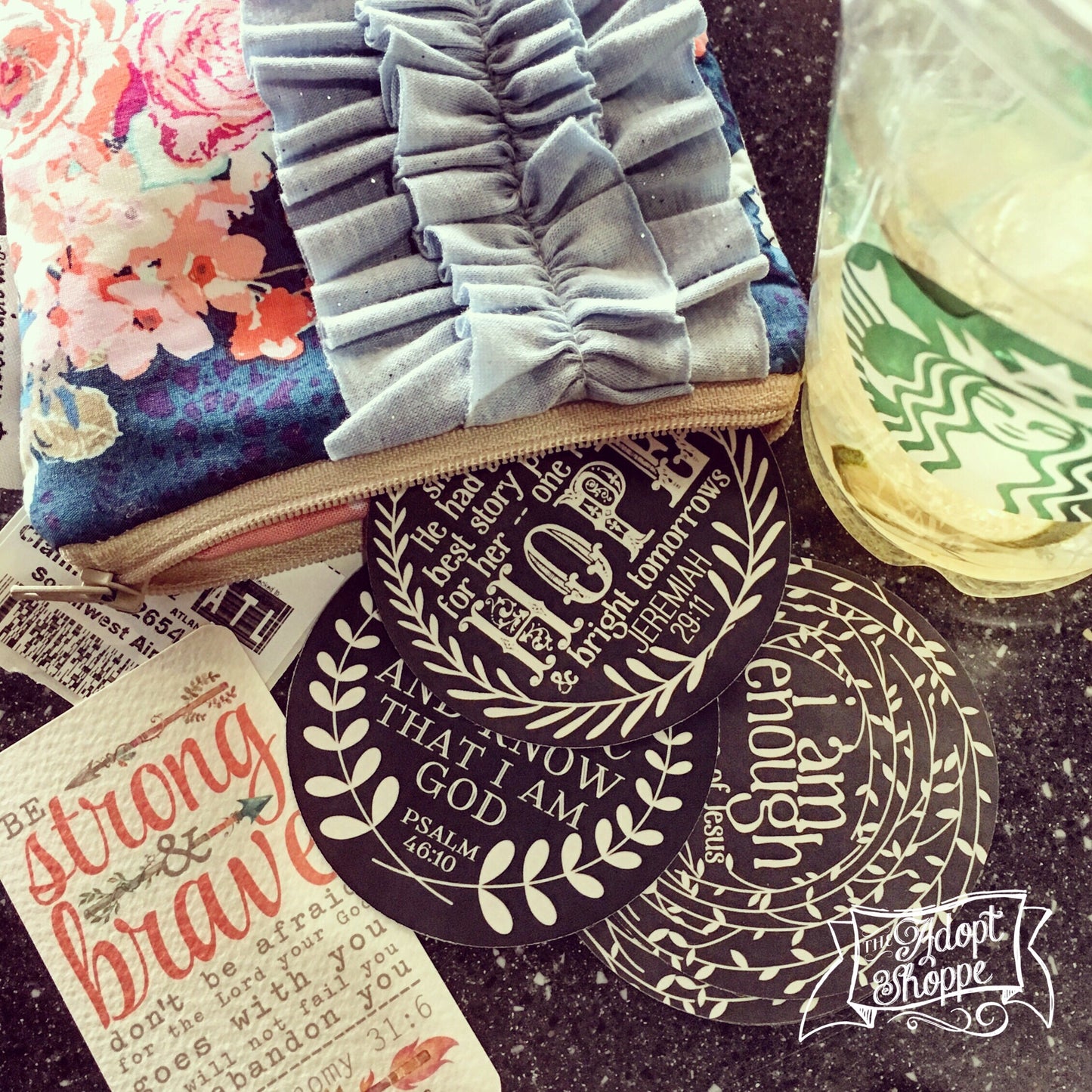 i am enough because of Jesus #TheAdoptShoppecard