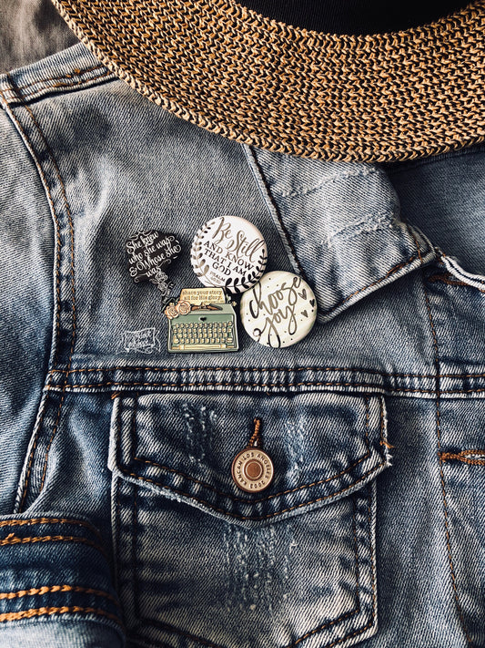 she knew who she was and Whose she was (Ephesians 1:4) hard enamel pin