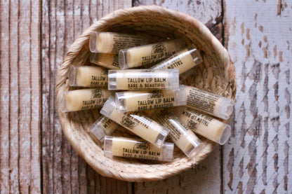 4 pack tallow lip balm (choose your flavors)