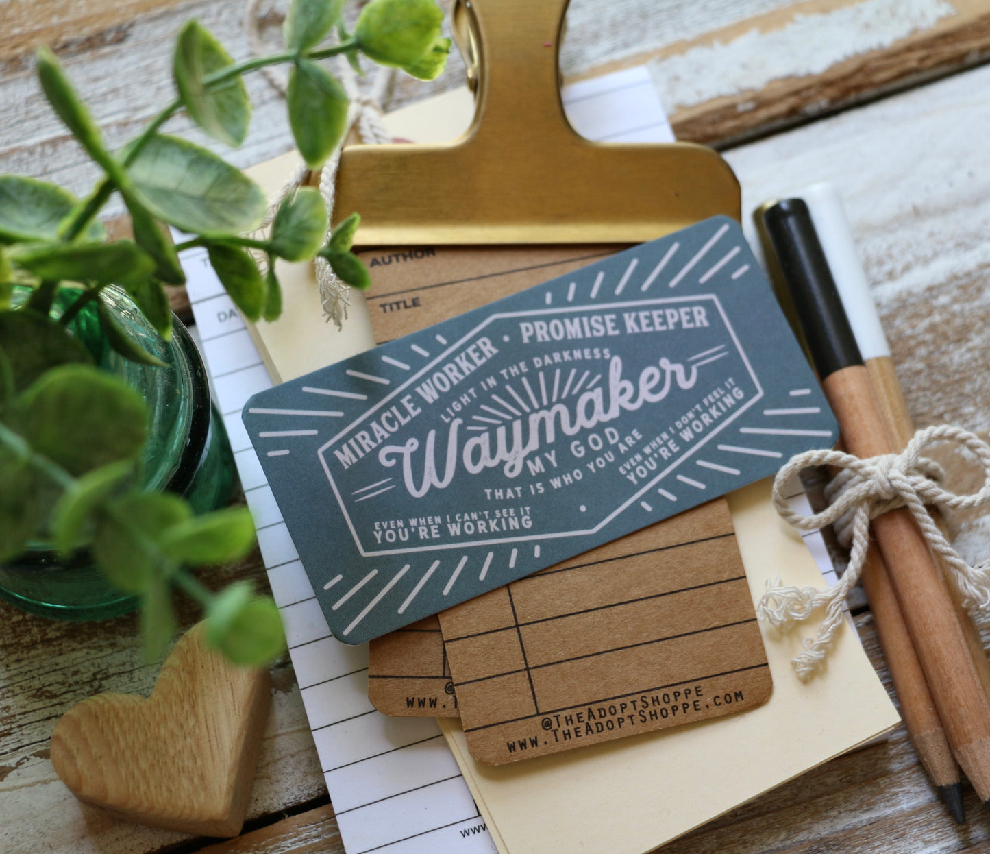 waymaker (muted green) #TheAdoptShoppecard