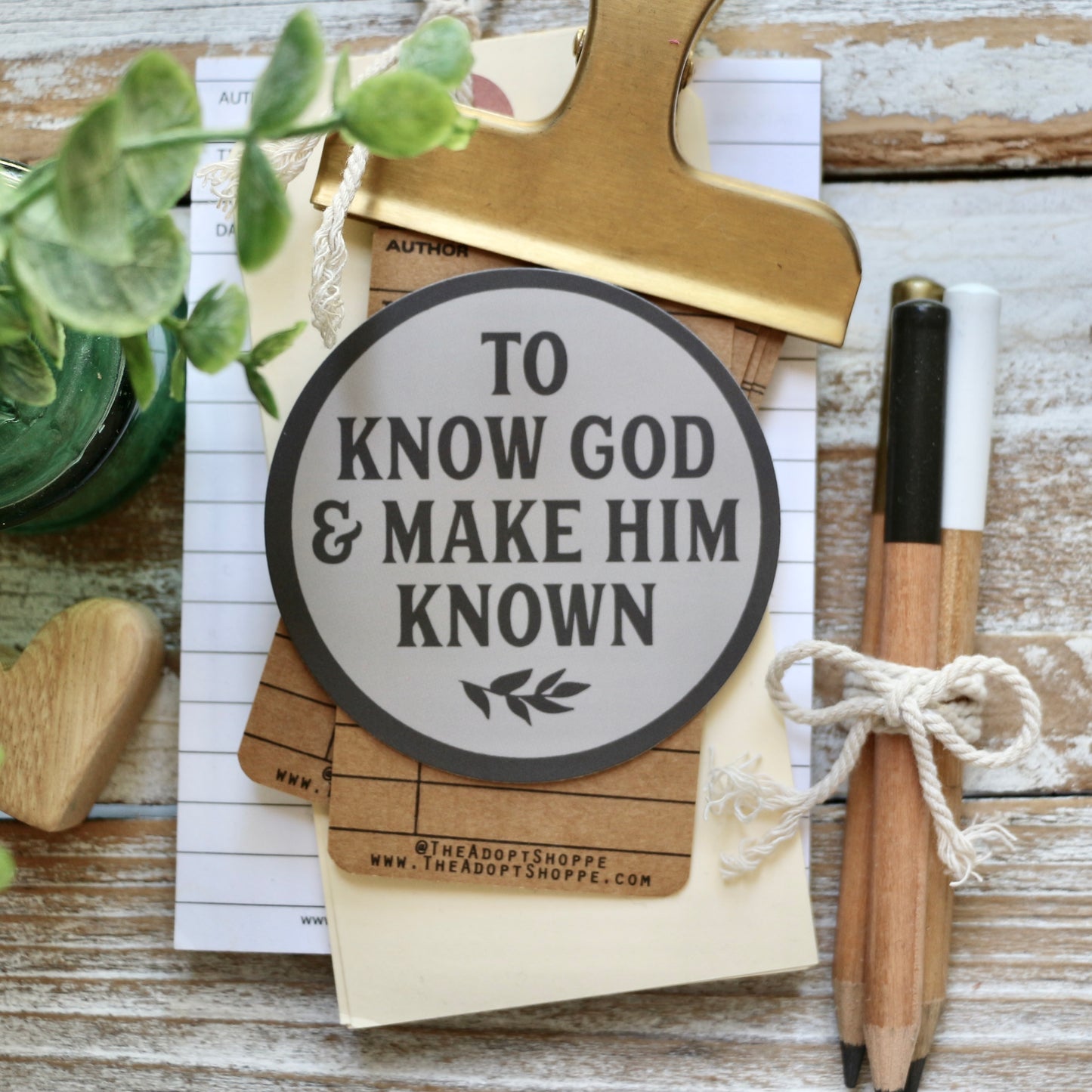 to know God & make Him known #TheAdoptShoppecard