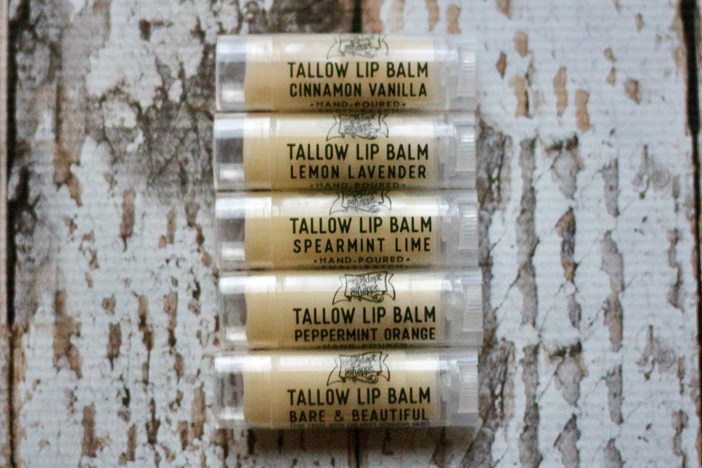 4 pack tallow lip balm (choose your flavors)