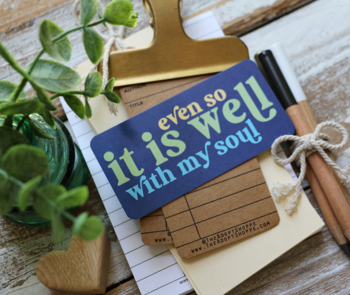 even so it is well with my soul hymn (navy) #TheAdoptShoppecard