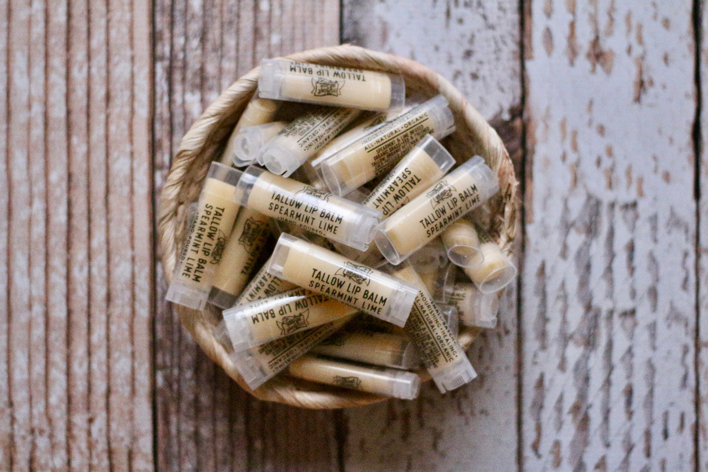 4 pack tallow lip balm (choose your flavors)