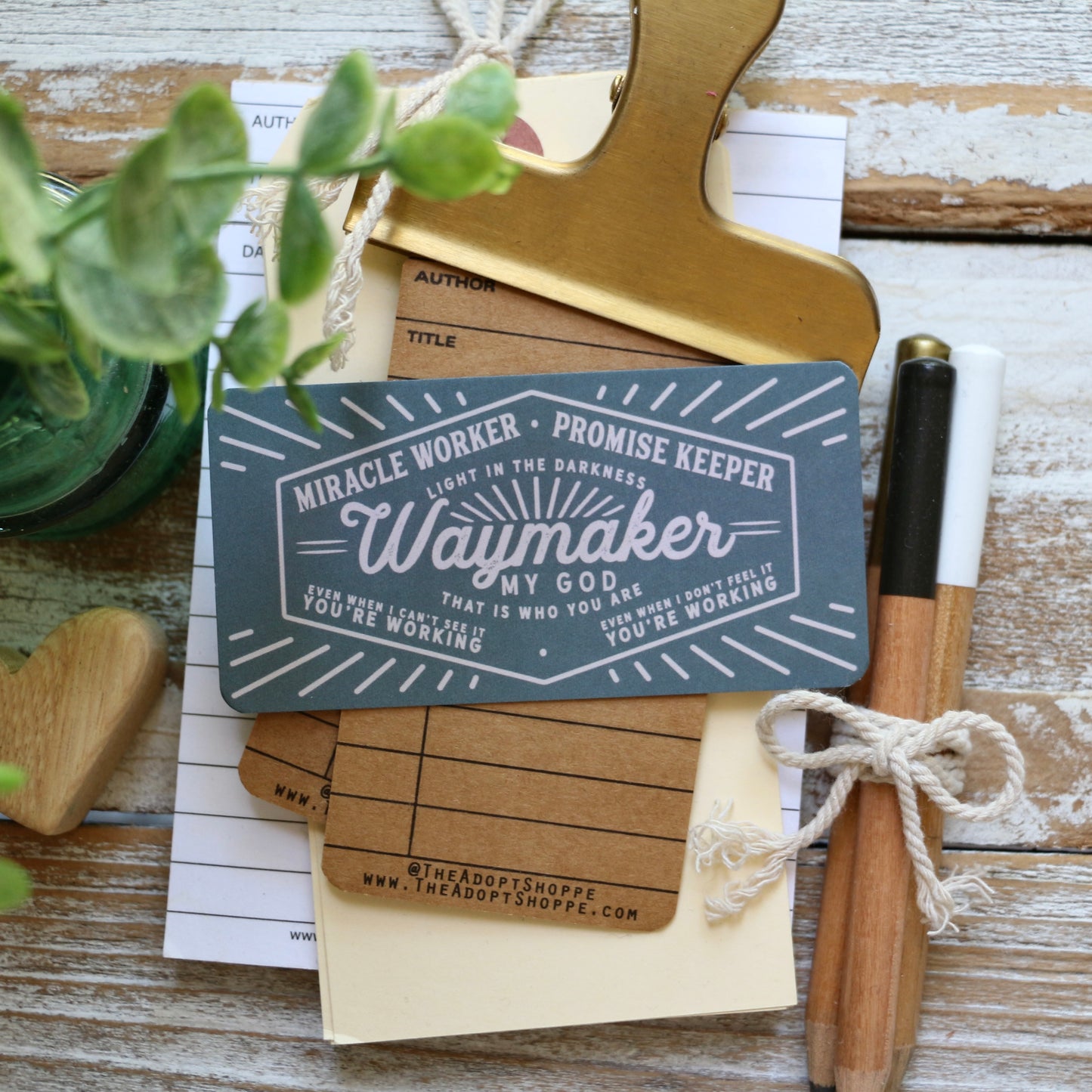 waymaker (muted green) #TheAdoptShoppecard