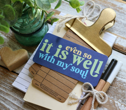 even so it is well with my soul hymn (navy) #TheAdoptShoppecard