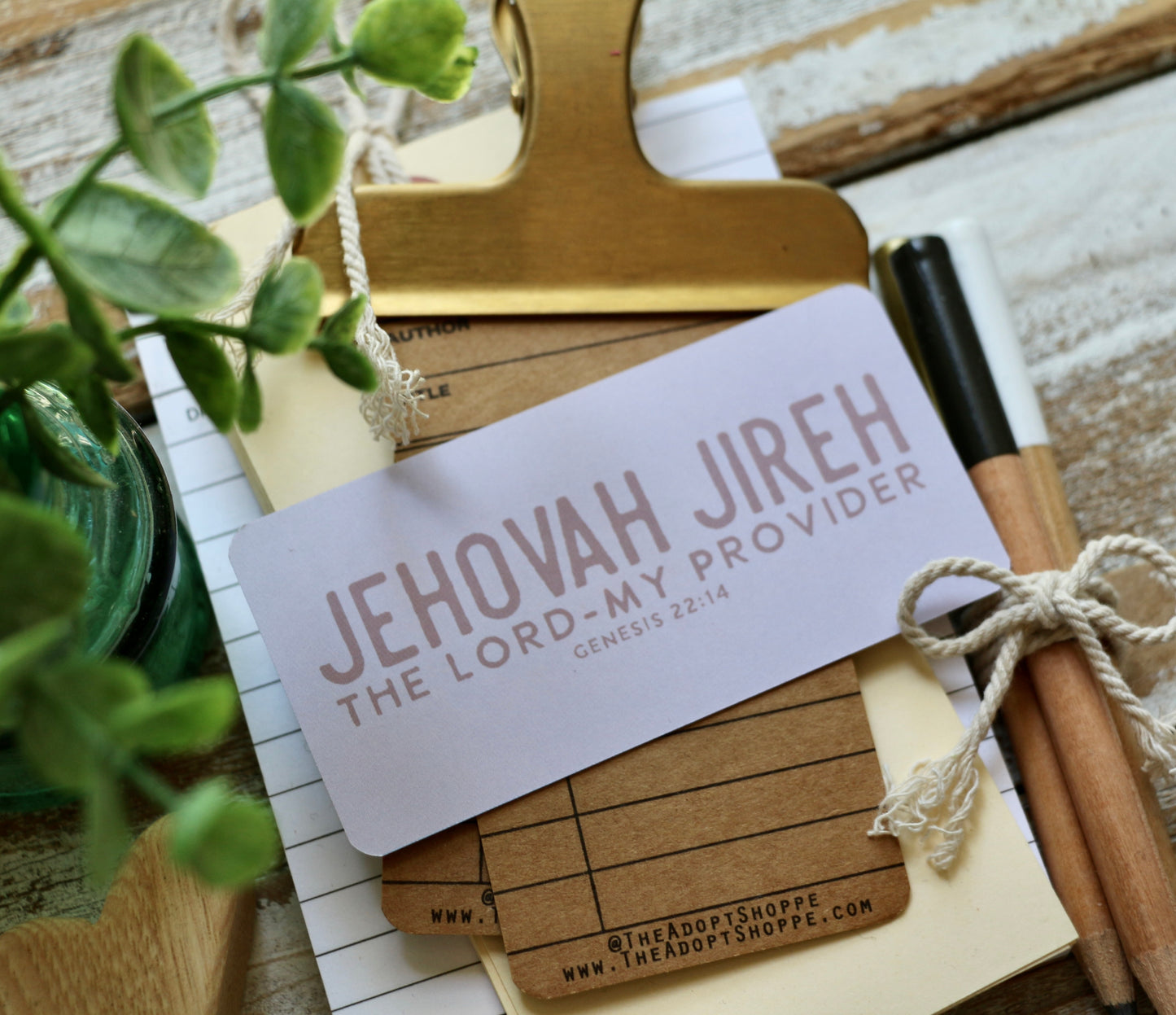 Jehovah Jireh the Lord- my provider #TheAdoptShoppecard