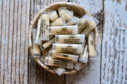 4 pack tallow lip balm (choose your flavors)