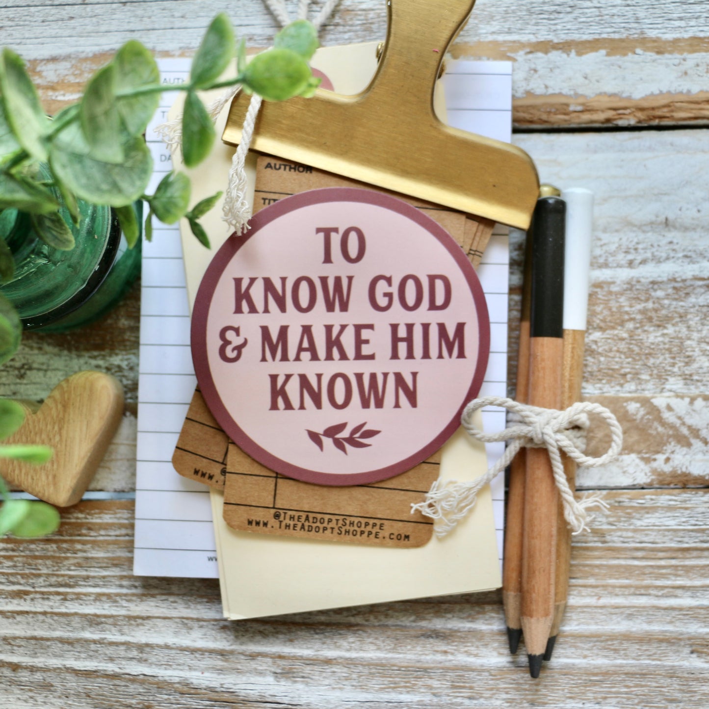 to know God & make Him known #TheAdoptShoppecard