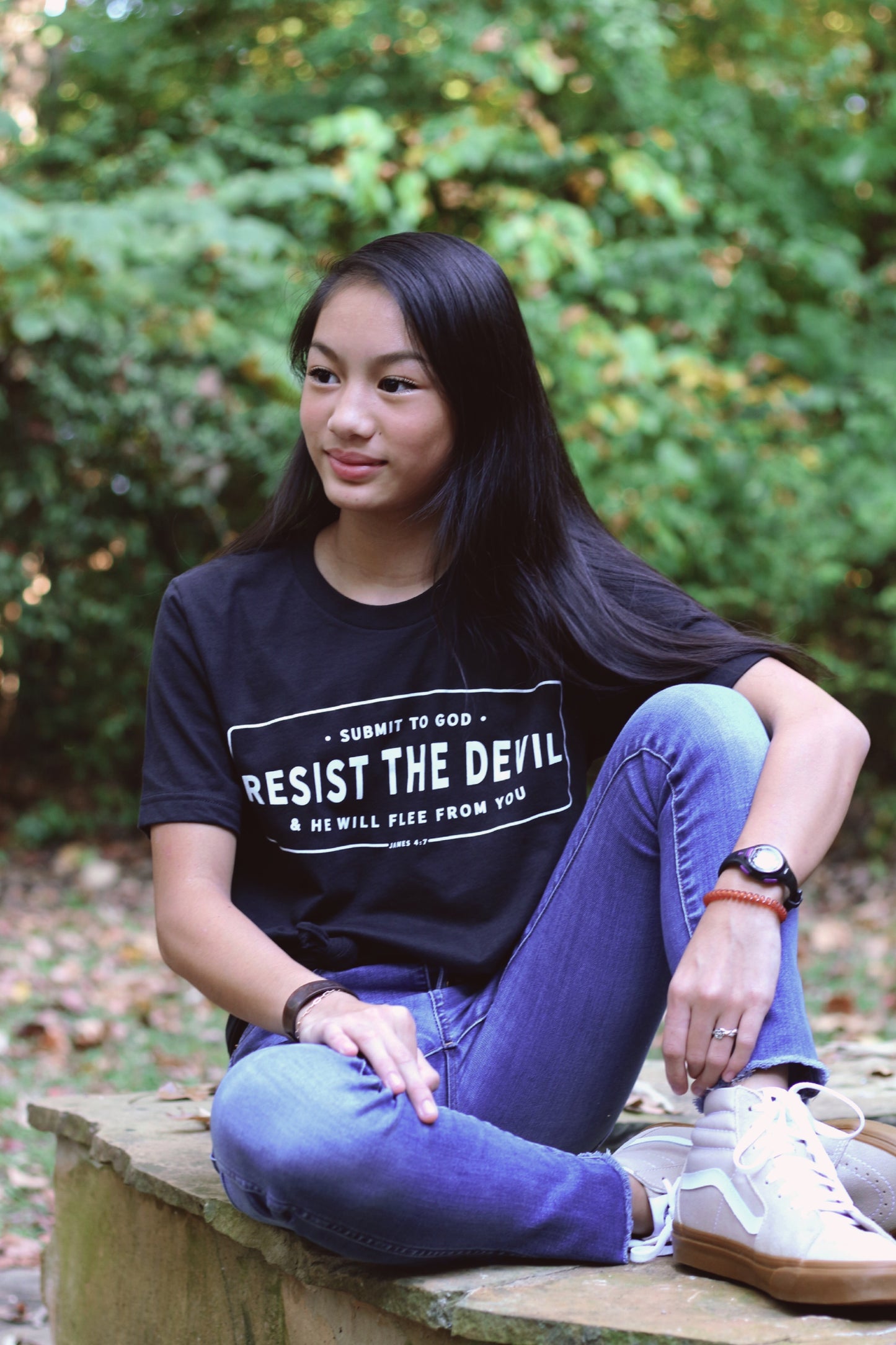 resist the devil unisex cotton t-shirt