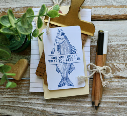 God multiplies what you give Him fish  #TheAdoptShoppecard