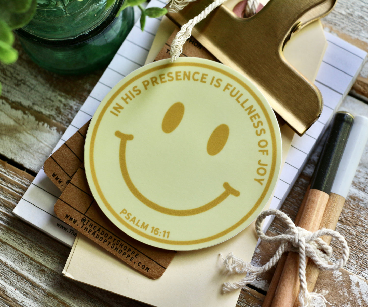 UPDATED in His presence is fullness of joy (Psalm 16:11) waterproof vinyl sticker decal