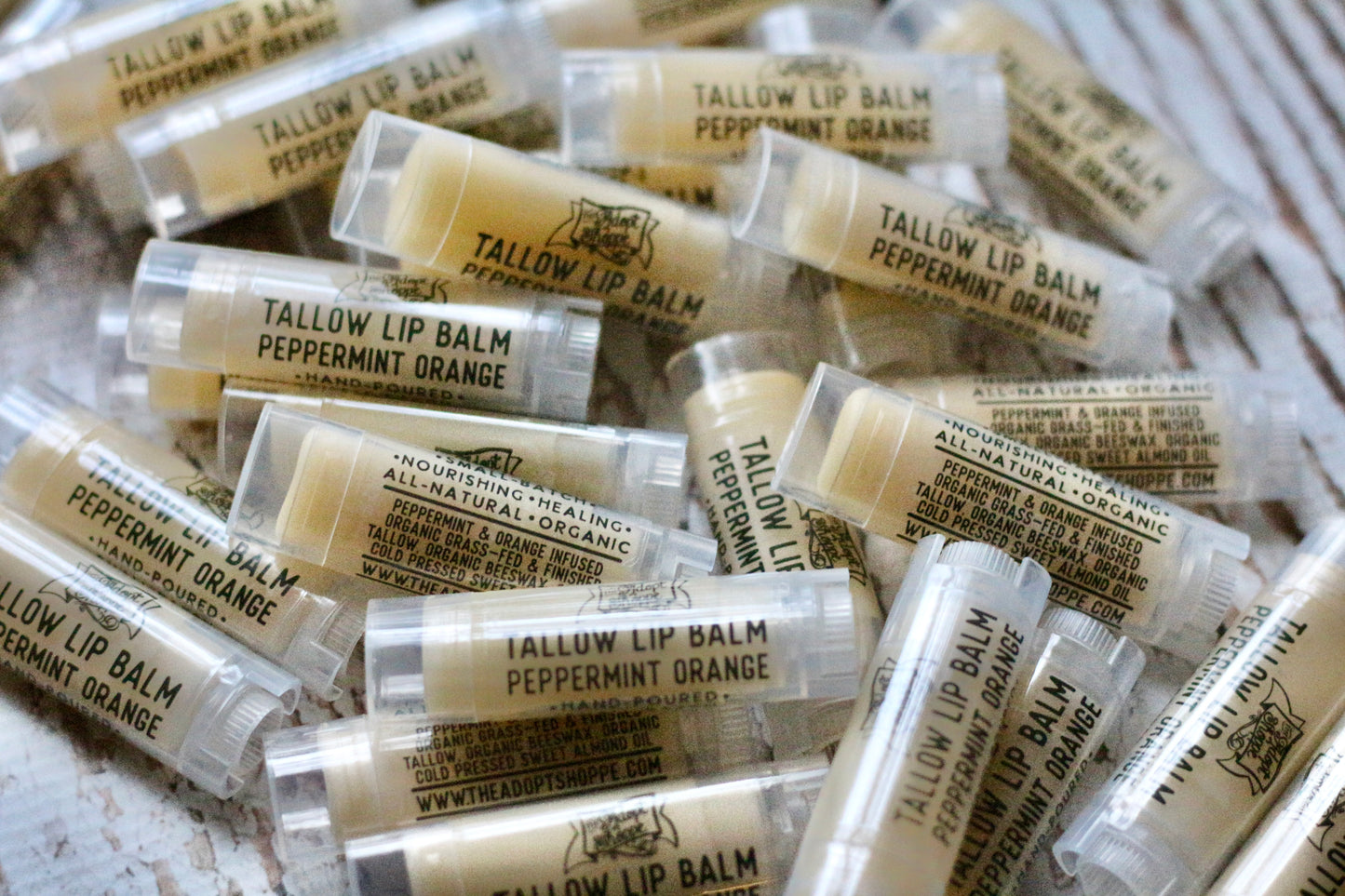 4 pack tallow lip balm (choose your flavors)