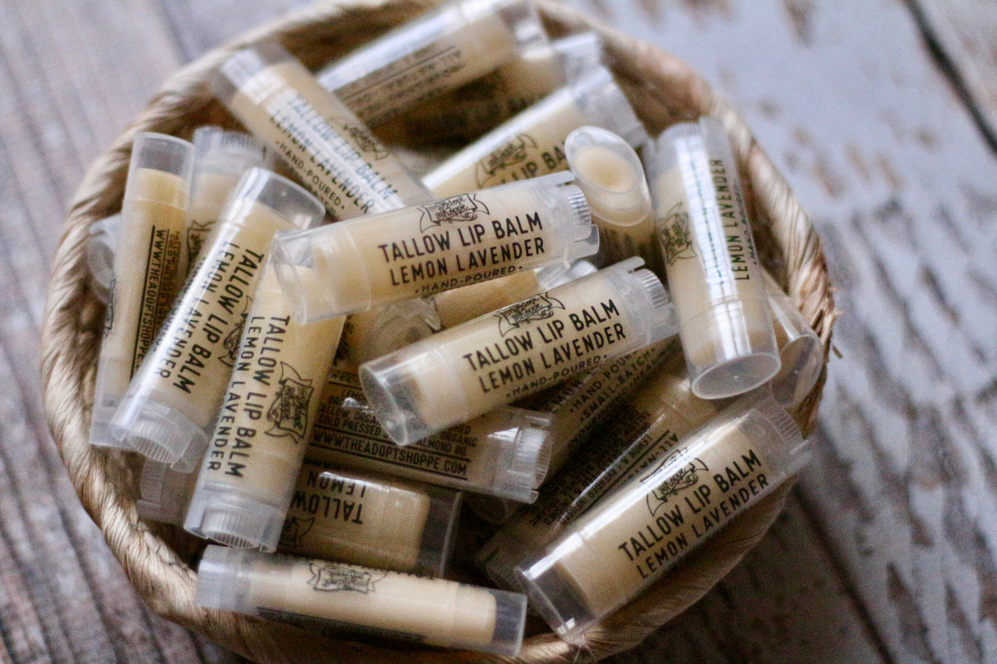 4 pack tallow lip balm (choose your flavors)