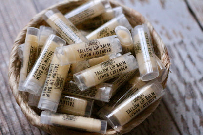 4 pack tallow lip balm (choose your flavors)