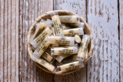 4 pack tallow lip balm (choose your flavors)