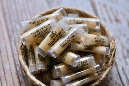 4 pack tallow lip balm (choose your flavors)