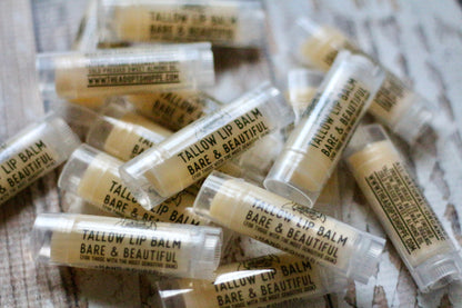 4 pack tallow lip balm (choose your flavors)