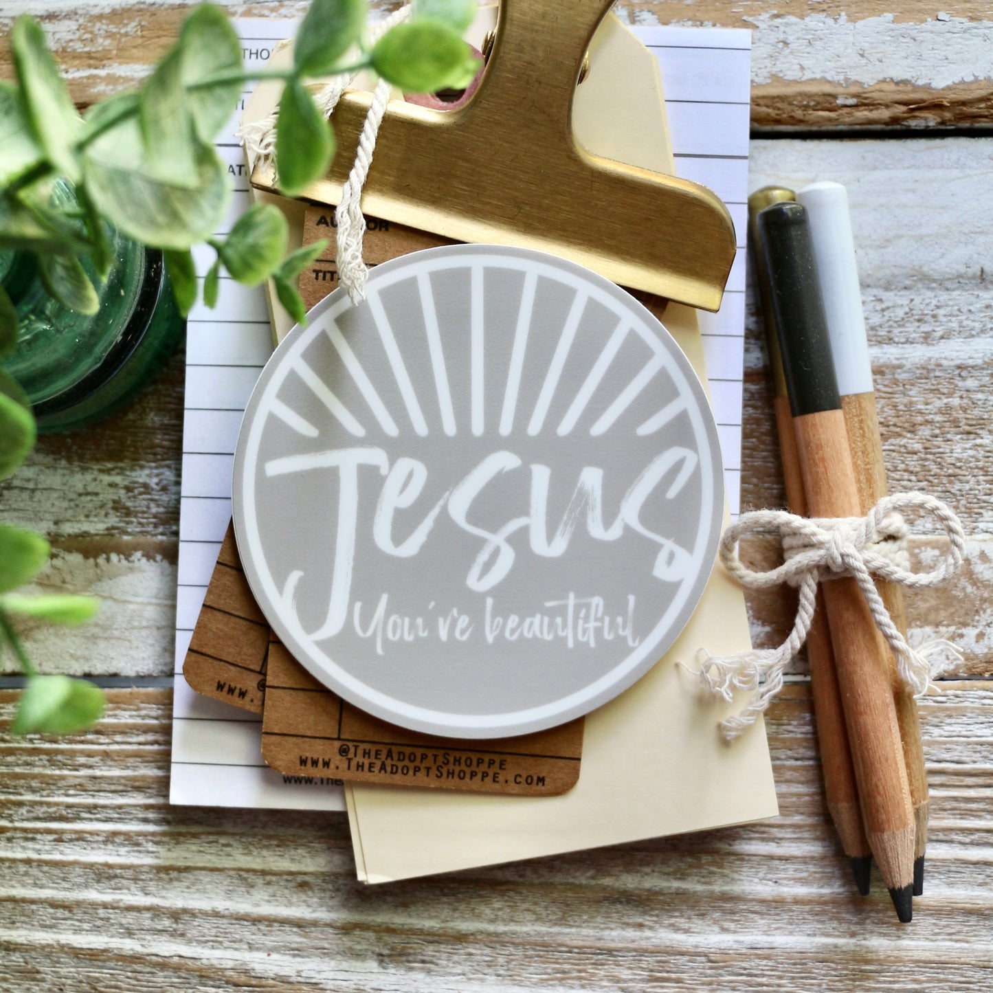 Jesus, You’re beautiful waterproof vinyl sticker decal