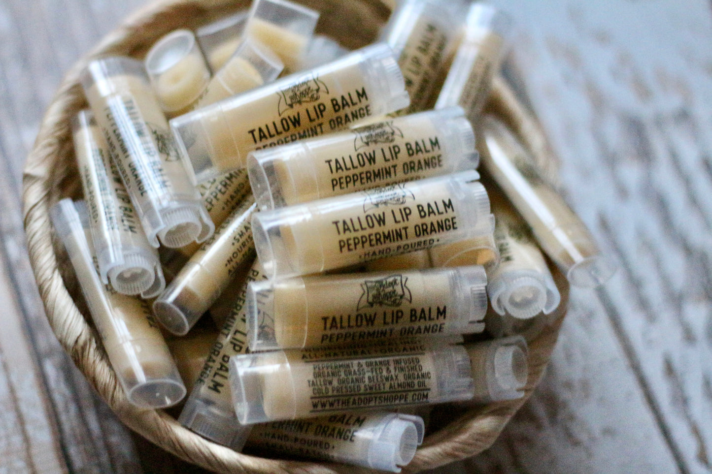 4 pack tallow lip balm (choose your flavors)